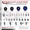 Service Caster 3'' Solid Poly Swivel 7/16'' Grip Ring Stem Caster Set with Brake, 4PK SCC-GR20S314-SPUS-PLB-716138-4 - alternate 2